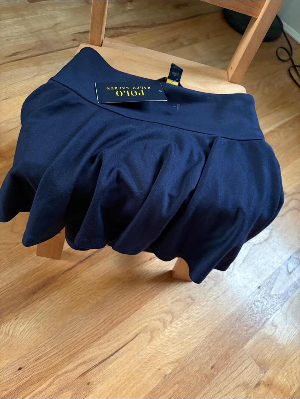 Polo by Ralph Lauren Navy Circle Skater Skirt